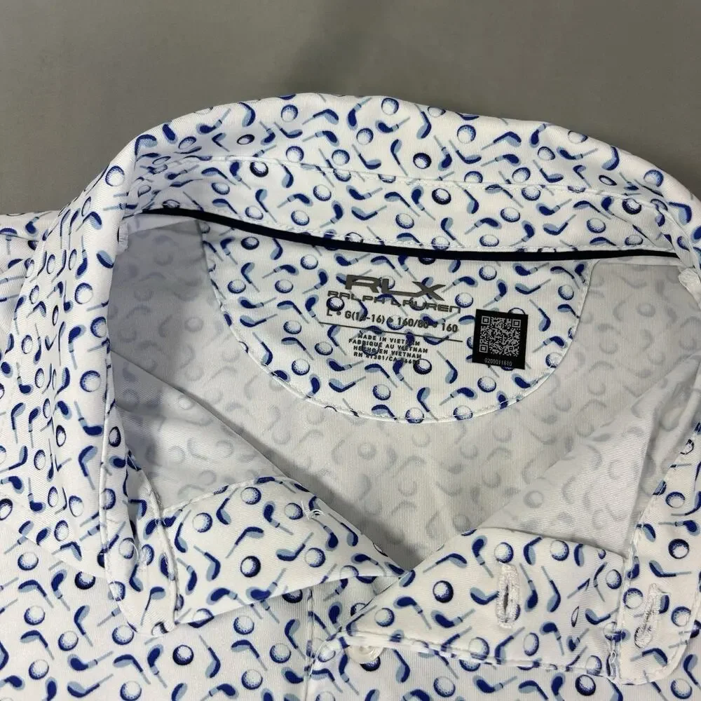 RLX Ralph Lauren Boys Golf Shirt Polo size L 14/16 - Picture 2 of 5